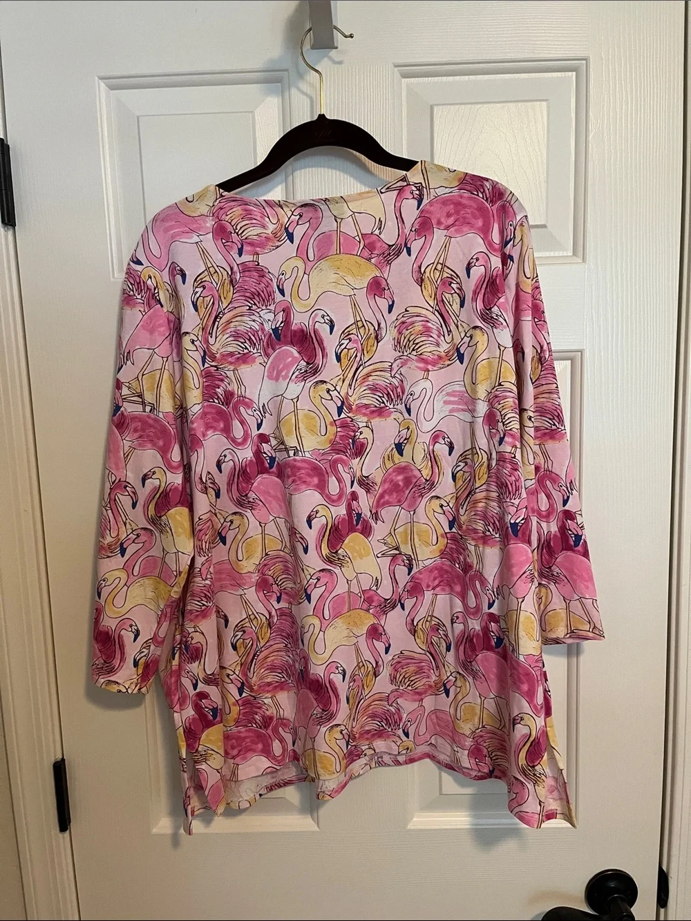 Alfred Dunner Pink Flamingo Shirt 1X NWT - Picture 3 of 5